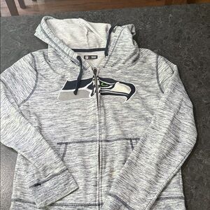 NFL Team Apparel Gray and Black Hoodie